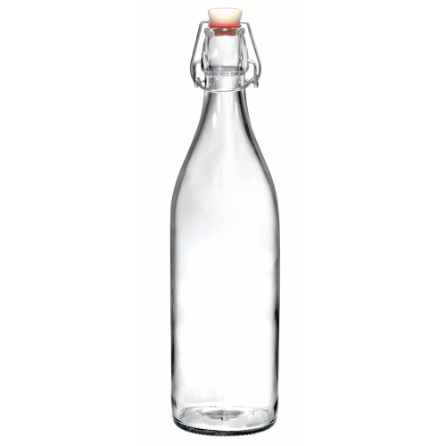 Fles 1 liter met beugel Giara bedrukken Fles 1 liter met beugel Giara bedrukken